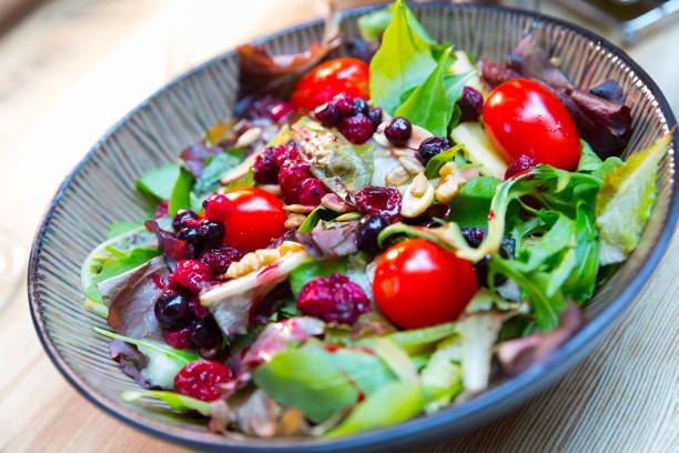 istock Healthy vegetables and berries salad 1048491626