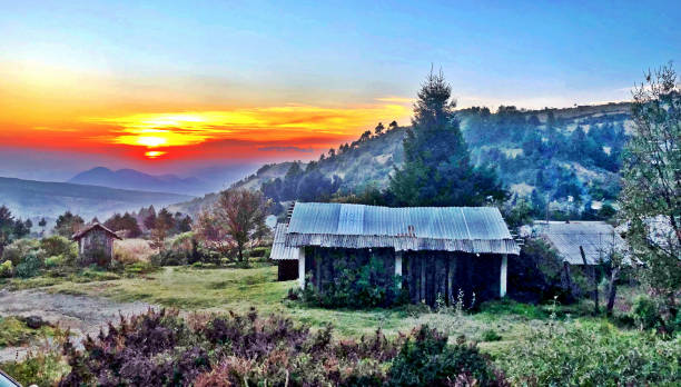 istock Rural Mexican Agricultural Scene at Sunset 1048491722