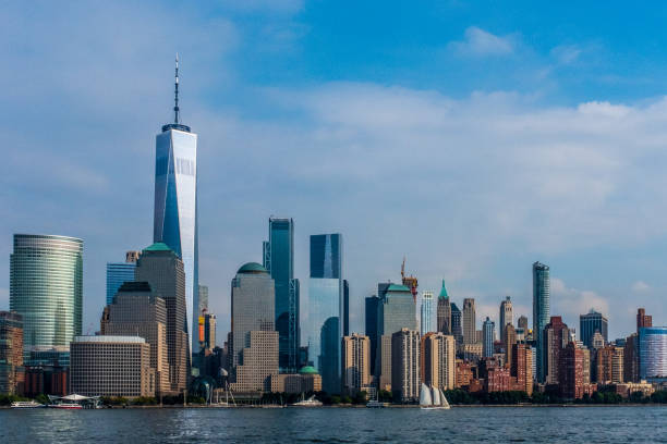 istock Skyline of Downtown Manhattan over Hudson River 1048495092