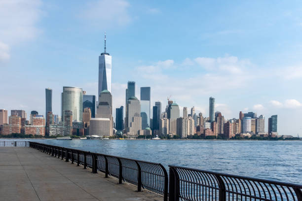 istock Skyline of Downtown Manhattan over Hudson River 1048495122