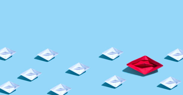 istock One out unique paper origami boat 1048519978