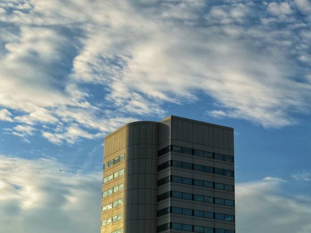 istock Building Tower In The Cloudy Sky 1048522880