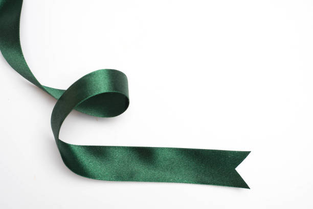 istock green ribbon border isolated on white background 1048539918