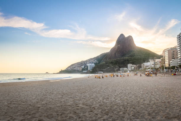 istock Leblon Beach and Two Brothers (Dois Irmaos) Mountain - Rio de Janeiro, Brazil 1048544964