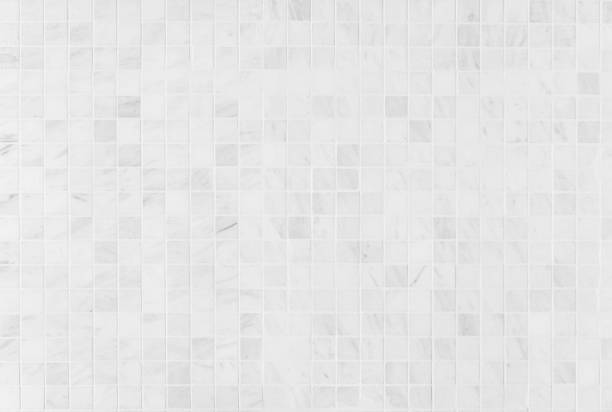 白い大理石のタイル - mosaic ストックフォトと画像