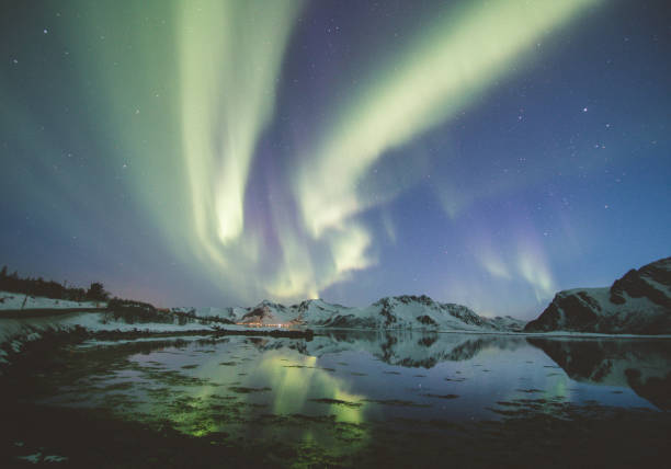 istock Northern lights in Lofoten, Norway. 1048565218