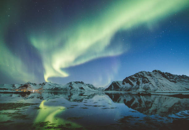 istock Northern lights in Lofoten, Norway. 1048565230