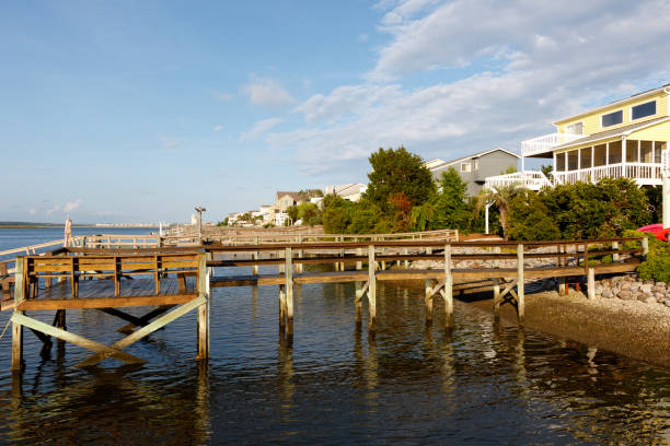 istock Houses on the canal at low tide 1048587282
