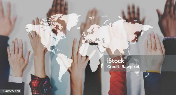 Global Community International Networking Concept Stock Photo - Download Image Now - Global Village, Global Business, Global Communications