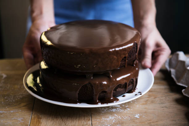 istock Chocolate fudge cake photography recipe idea 1048606500