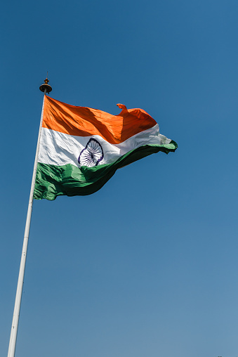 Tricolor National Flag Of India Stock Photo - Download Image Now - Blowing,  Concepts, Day - iStock