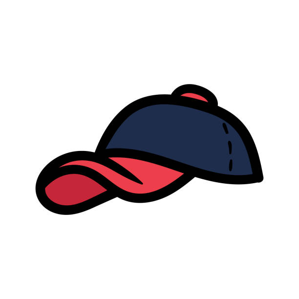 漫画野球帽 - baseball cap illustrations点のイラスト素材／クリップアート素材／マンガ素材／アイコン素材