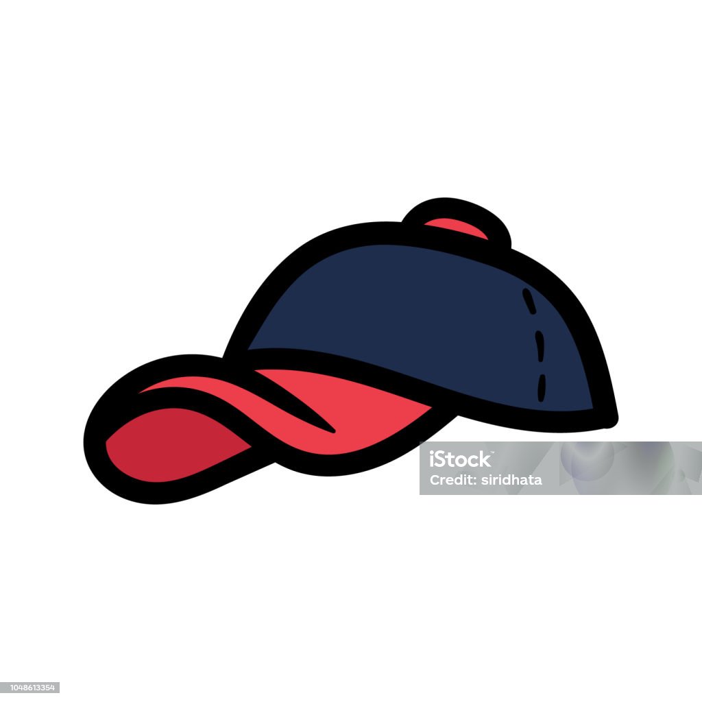 Cartoon Baseball Cap Baseball Cap stock vector