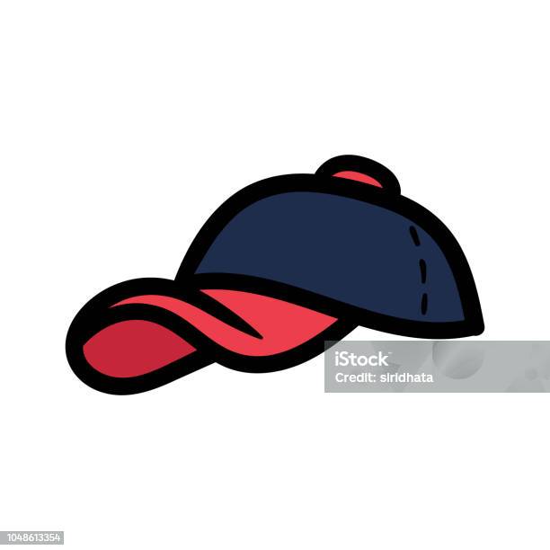 Cartoon Baseball Cap Stock Illustration - Download Image Now - Baseball Cap, Cartoon, Vector