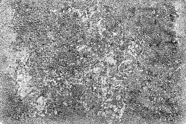 istock The texture of cracks, chips, scuffs on a white background. Monochrome gloomy grunge background. Pattern of spots, dust, dirt on old surface 1048627310