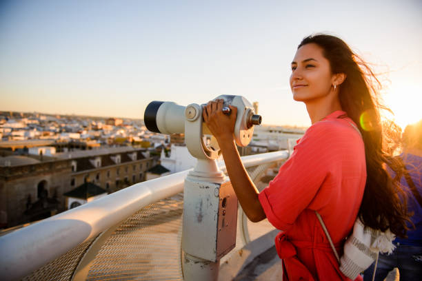 Woman enjoying the view.