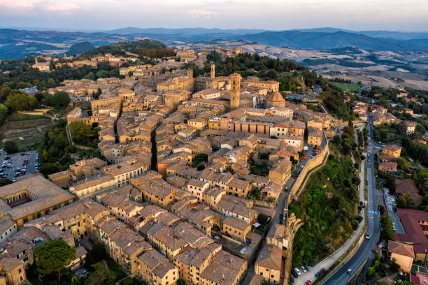 istock Volterra, Italy - Aerial Shot at Sunset 1048641674