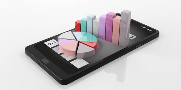 istock 3d rendering bar and pie charts on a smart phone 1048647078