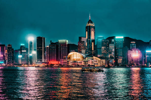 istock Skyline at Victoria Harbor 1048660786