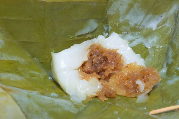 istock Steamed Flour with Coconut Filling (Thai Dessert) 1048664044