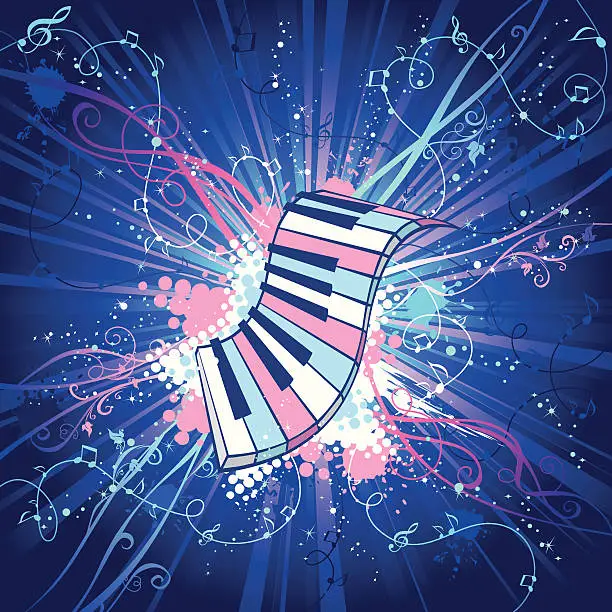 Vector illustration of Music background