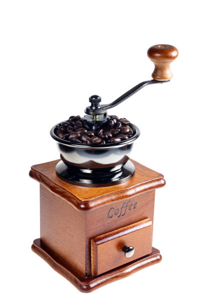 istock Vintage coffee grinder on a white background. 1048683348