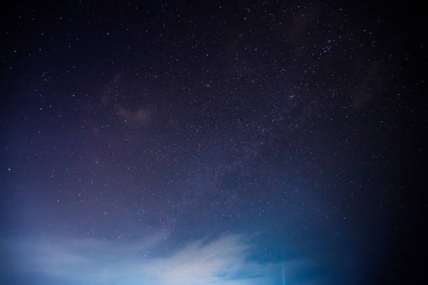 una estrella en noche cielo nublado ubicación en el norte de tailandia - thailand asia famous place stone fotografías e imágenes de stock