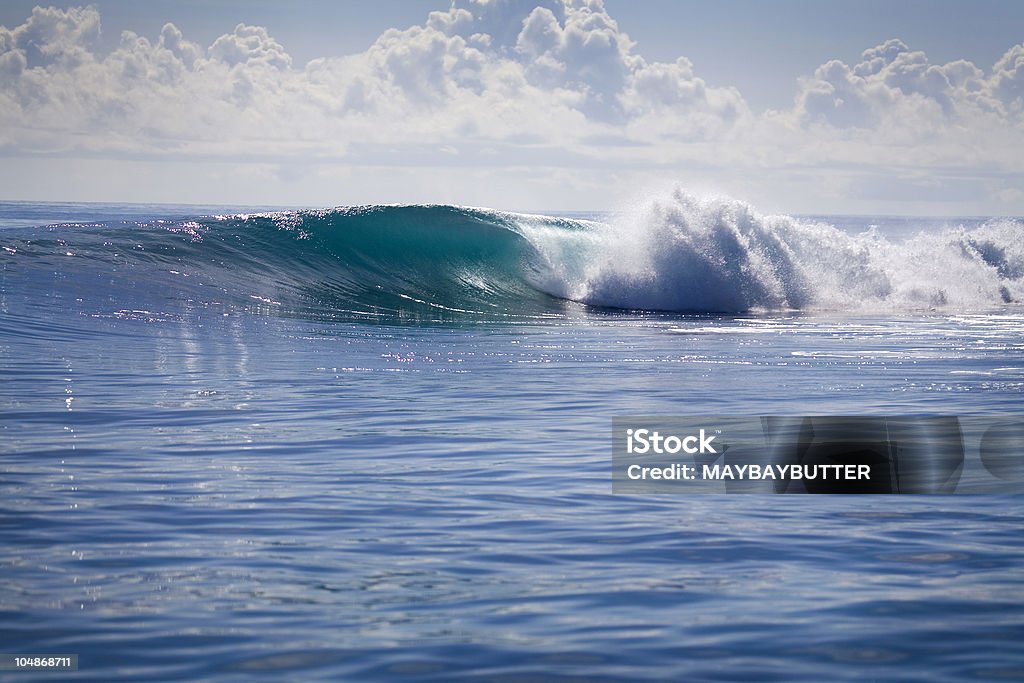 perfect Clean barrel. Blue Stock Photo