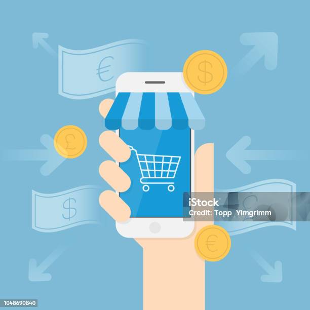 Mobile Payments Stock Illustration - Download Image Now - Currency, Accessibility, Agricultural Field