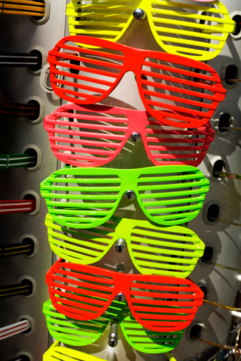 Cool rack sunglasses.