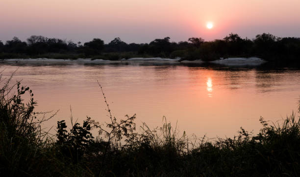 istock Pink sunset in the Makgadikgadi pans 1048696026