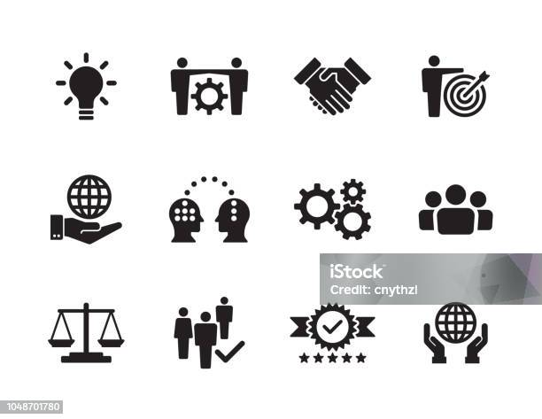 Core Values Icon Set Stock Illustration - Download Image Now - Icon, Expertise, Innovation