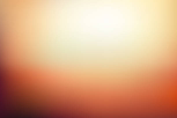 Abstract blurred background in golden orange and yellow tones Autumn colors vector illustration. Sunset scene color gradient brown stock illustrations