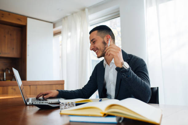 istock Young Manager With Bad Habits 1048712412