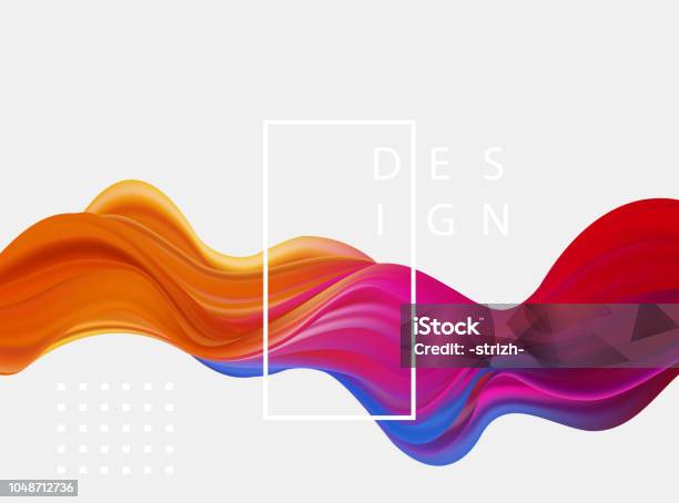 Abstract Colorful Vector Background Color Flow Liquid Wave For Design Brochure Website Flyer Stock Illustration - Download Image Now