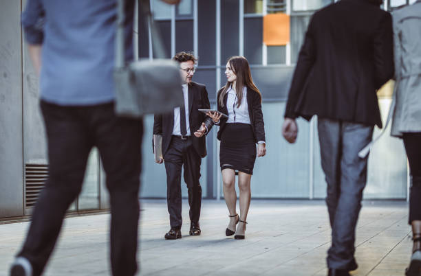 istock Business people on the move 1048730202