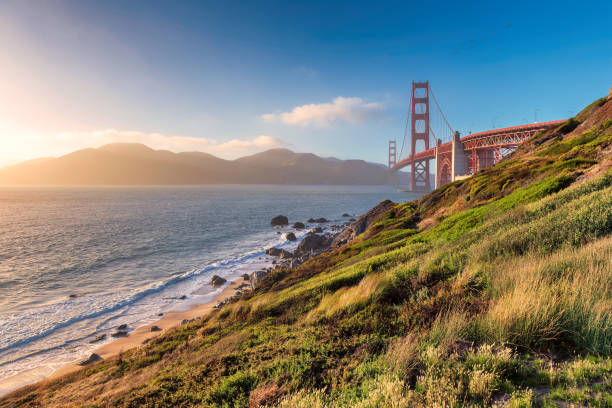 istock California beach and Golden Gate Bridge 1048730312