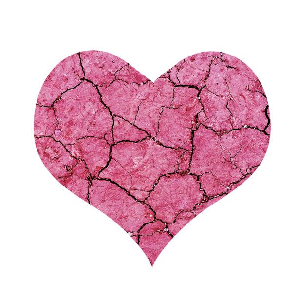 istock Dry cracked heart. 1048730460