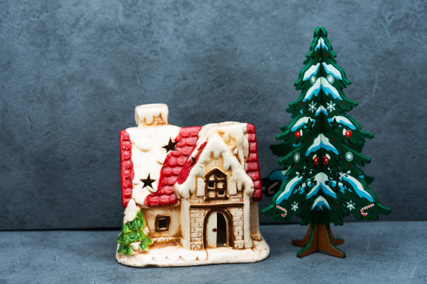 istock Traditional christmas tree and home decor 1048735868