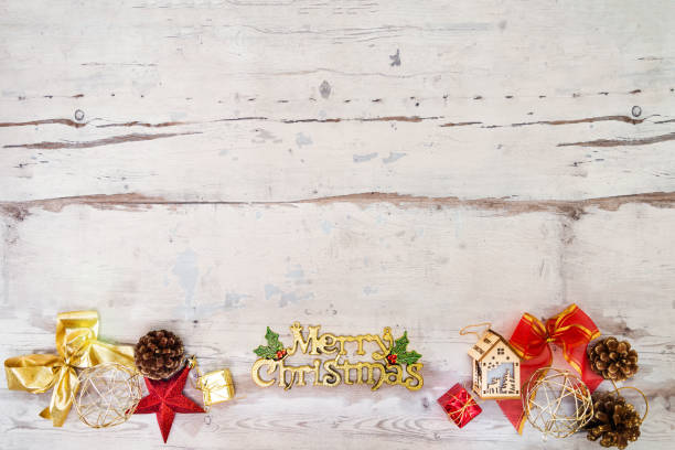 istock christmas decoration over lights wood background 1048736078