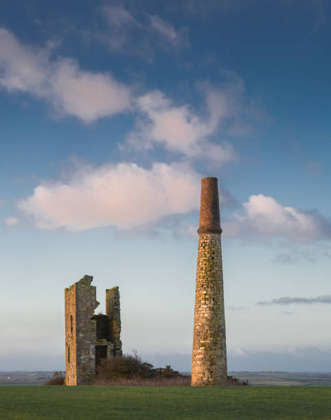 istock Golden Light catching Engine House, St Austell, Cornwall 1048740038