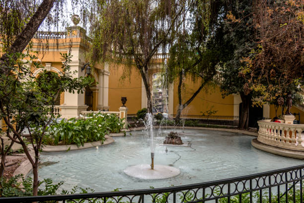 istock Fountain in Santa Lucia park in Santiago, Chile 1048742130