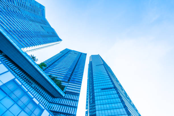istock Beautiful architecture business office building exterior 1048747250