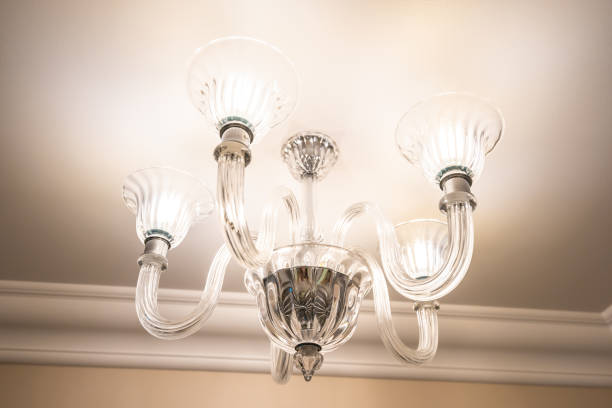 istock Beautiful luxury electric ceiling light lamp decoration 1048750514