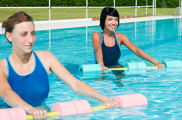 istock Aqua gym fitness exercise 104875592