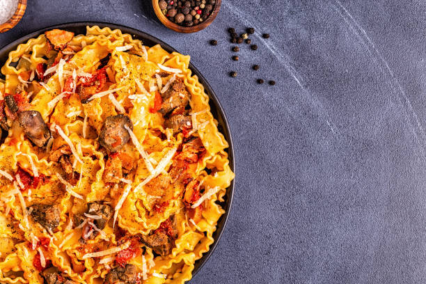 istock Pasta with chicken liver sauce 1048767758