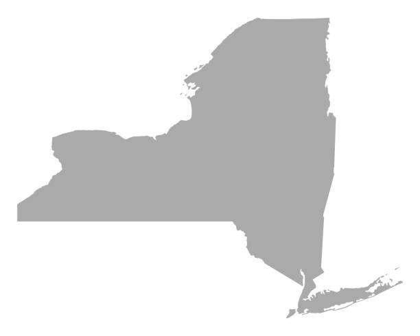 Map of New York Map of New York new york stock illustrations