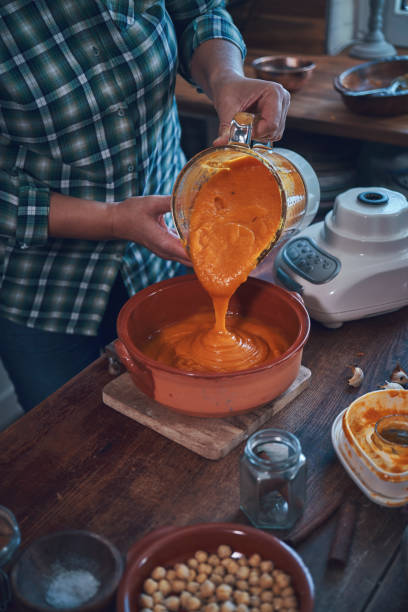 istock Preparing Pumpkin Stew with Carrots, Broccoli and Spinach 1048785168