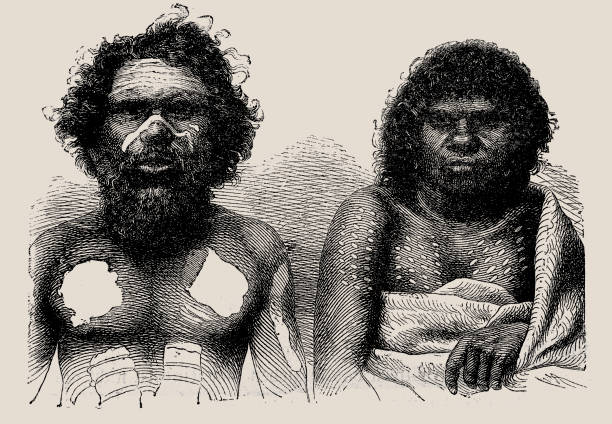 aborygeni australijczycy - aboriginal stock illustrations