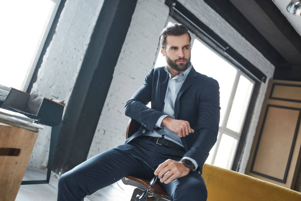 istock Bearded man with a very interesting look 1048790418